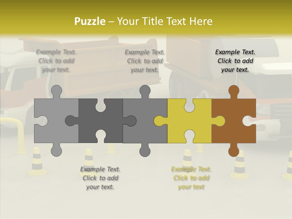 Office Room Table PowerPoint Template