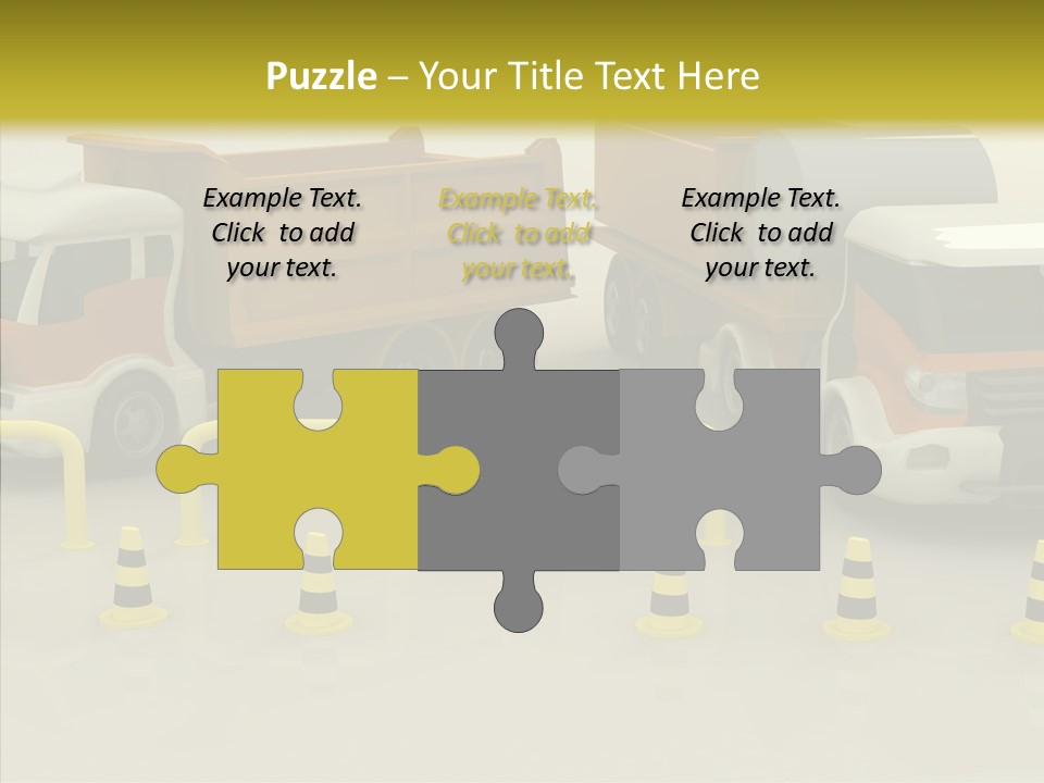 Office Room Table PowerPoint Template