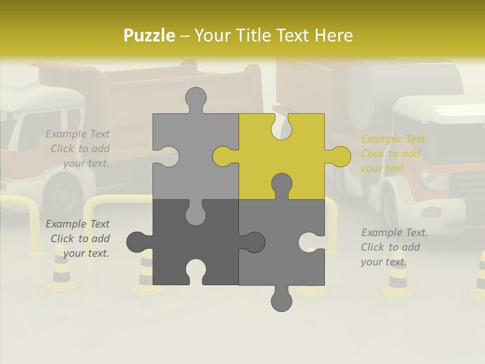 Office Room Table PowerPoint Template