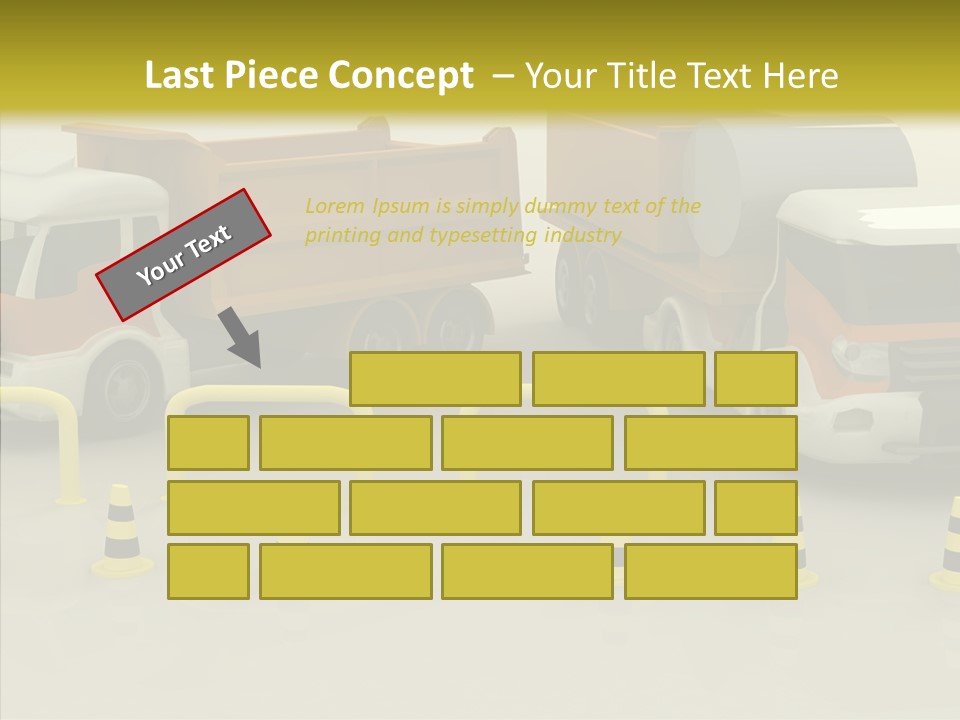 Office Room Table PowerPoint Template