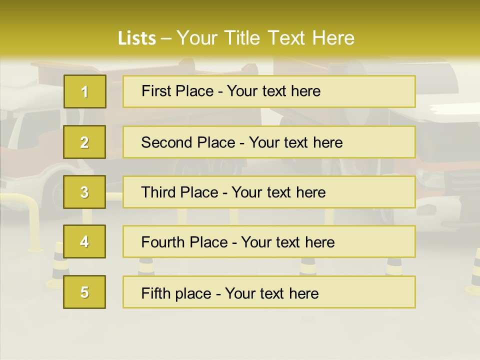 Office Room Table PowerPoint Template