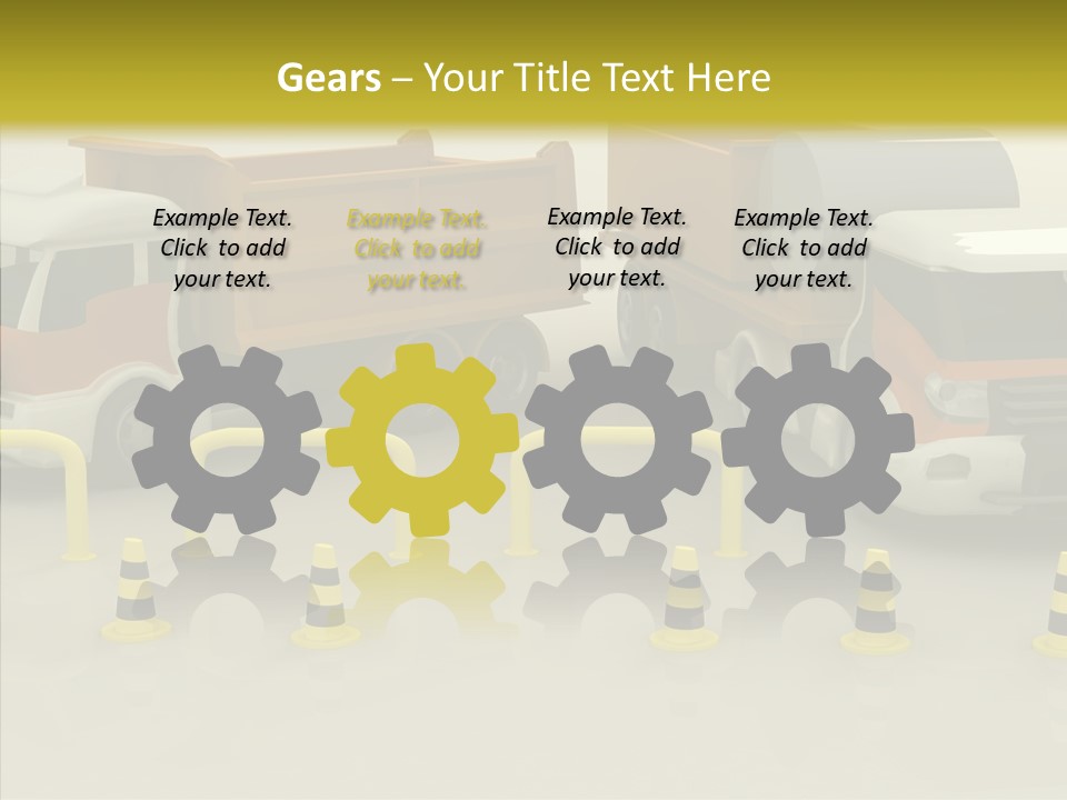 Office Room Table PowerPoint Template