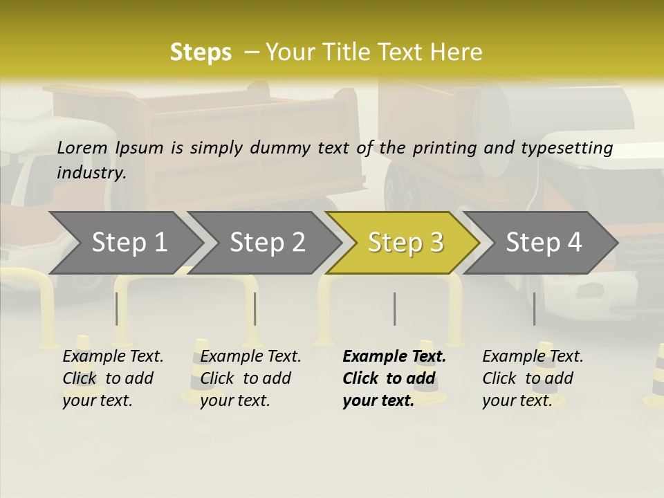 Office Room Table PowerPoint Template