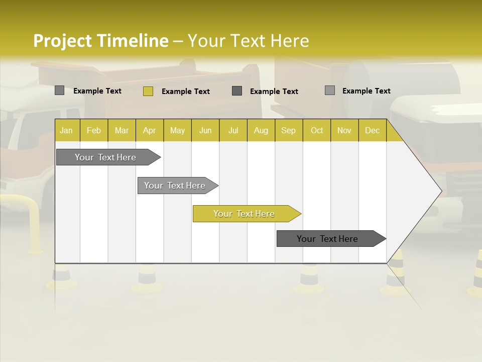 Office Room Table PowerPoint Template