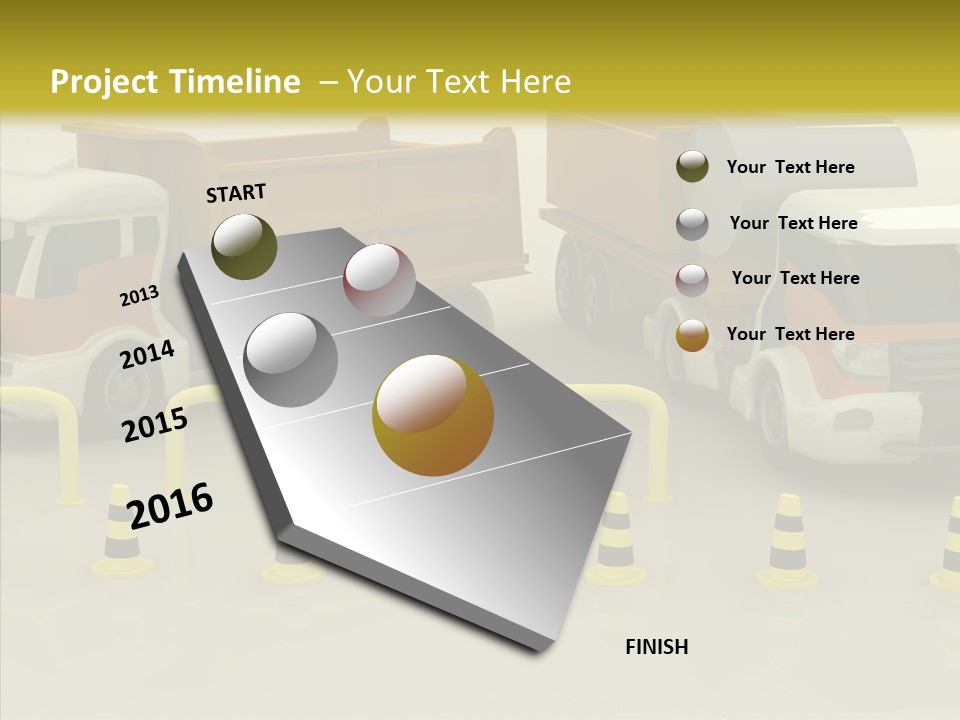 Office Room Table PowerPoint Template