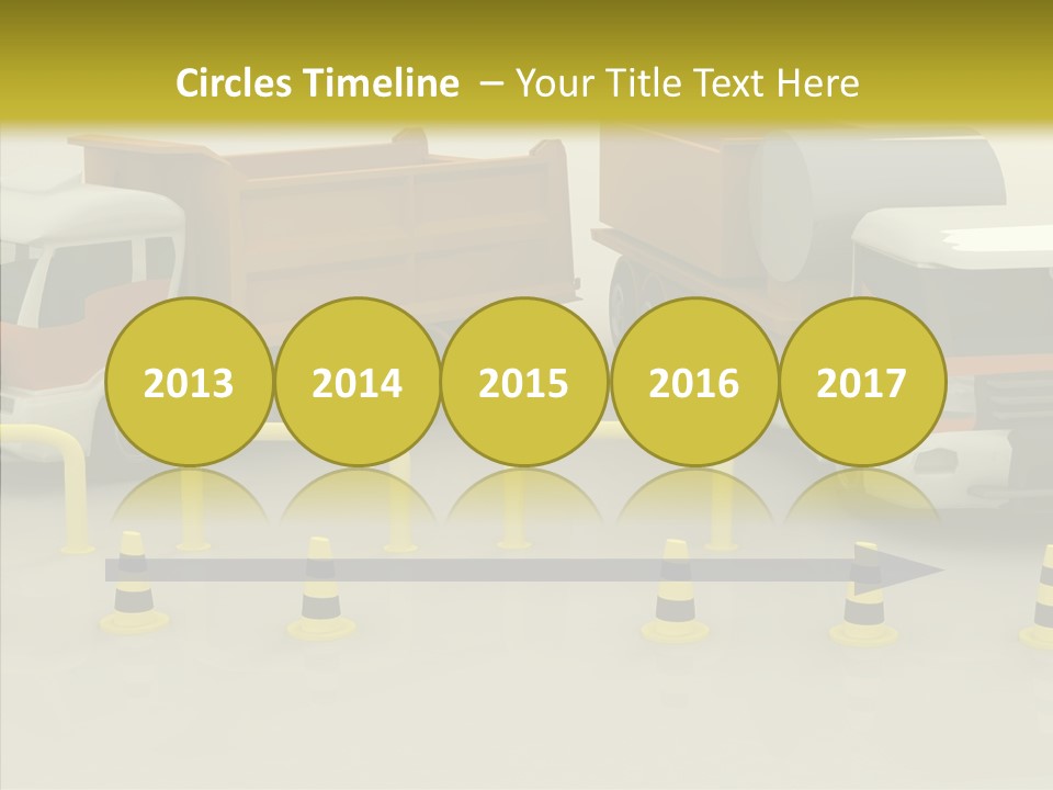 Office Room Table PowerPoint Template