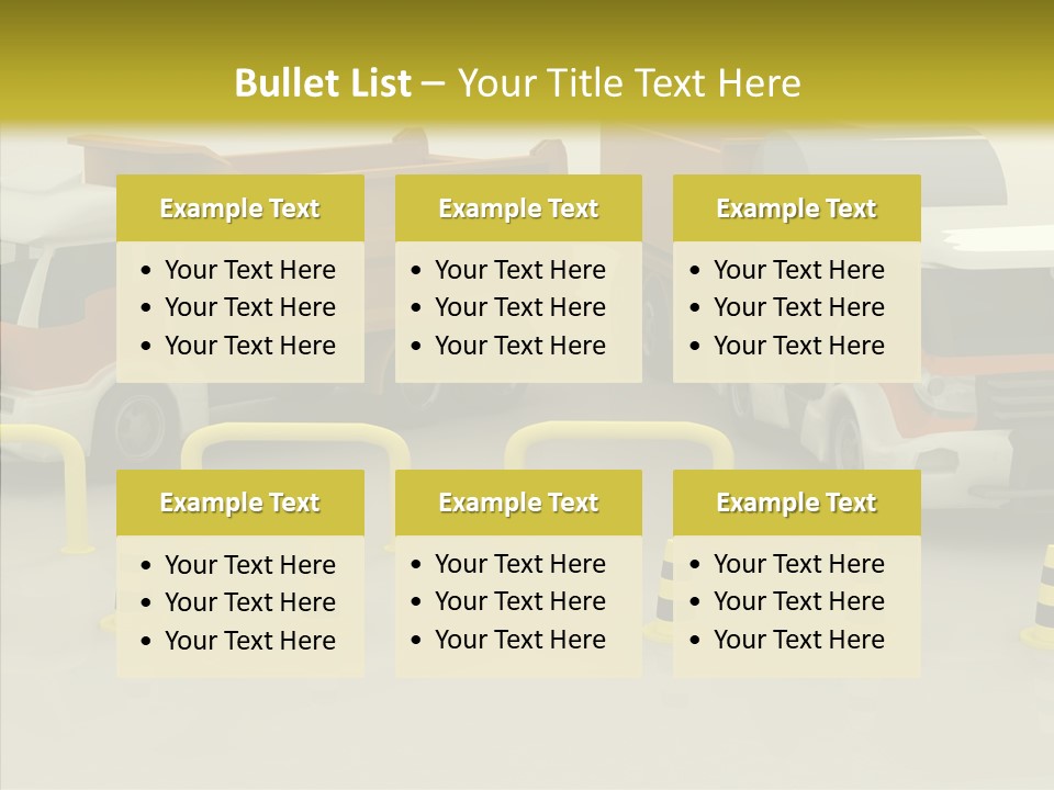 Office Room Table PowerPoint Template