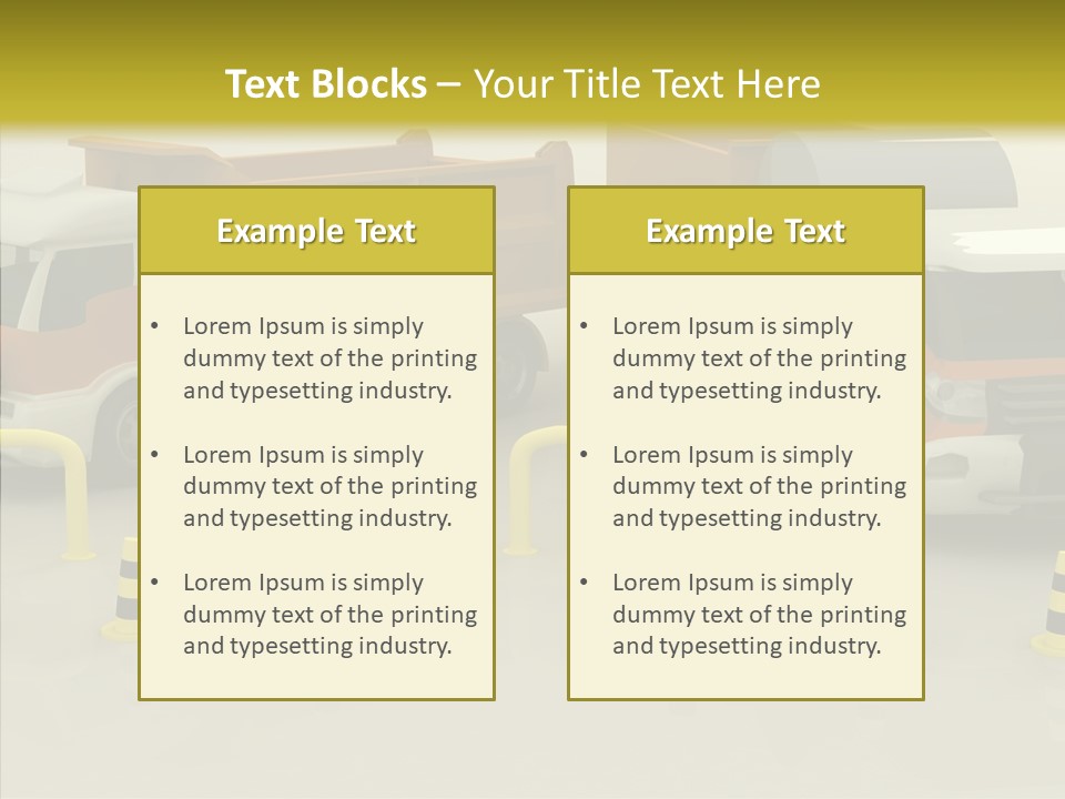 Office Room Table PowerPoint Template