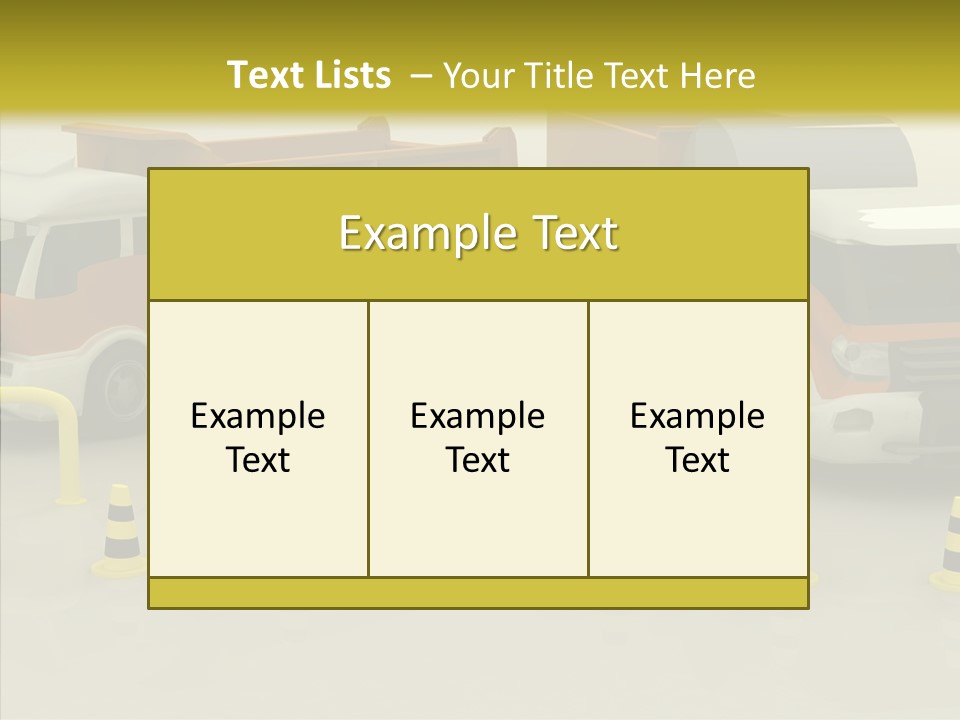 Office Room Table PowerPoint Template