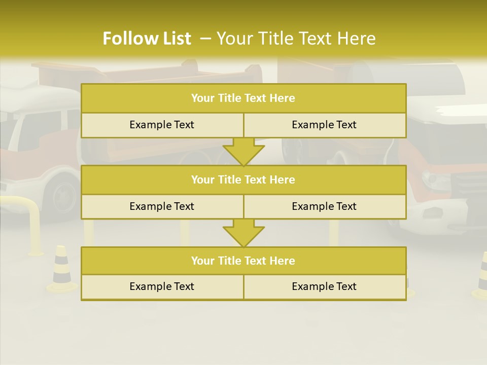 Office Room Table PowerPoint Template