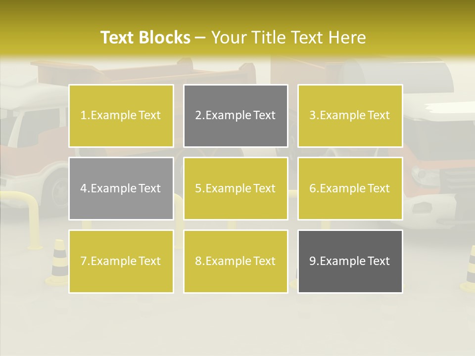 Office Room Table PowerPoint Template