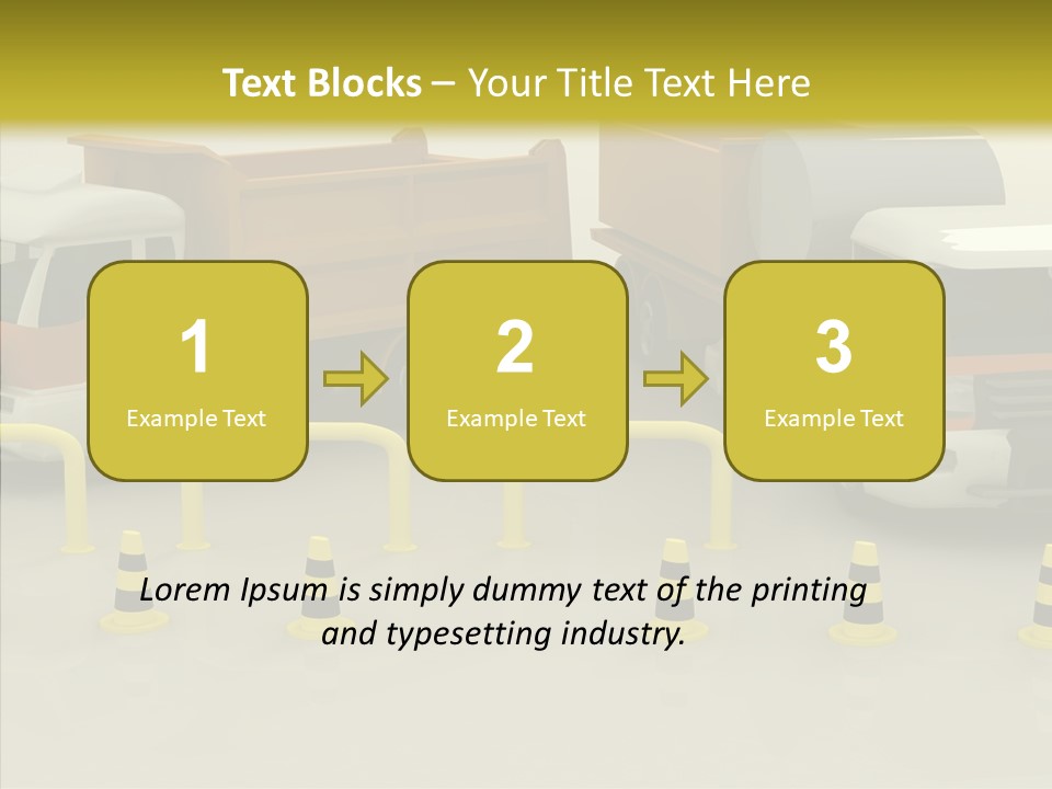 Office Room Table PowerPoint Template