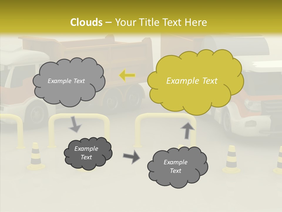Office Room Table PowerPoint Template