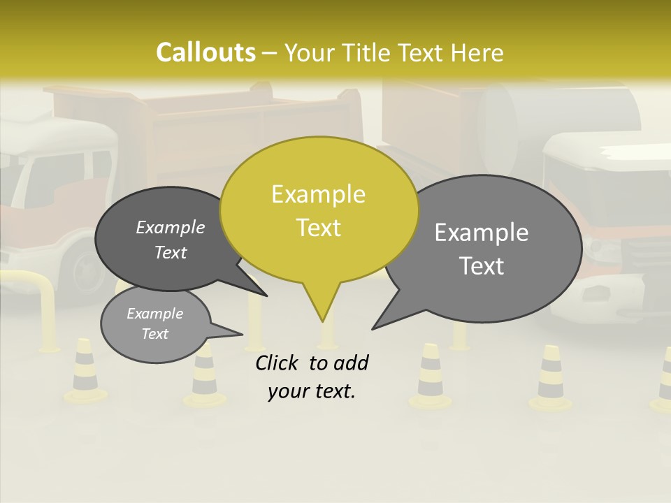 Office Room Table PowerPoint Template