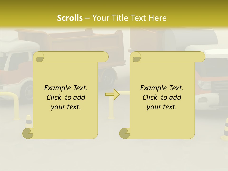 Office Room Table PowerPoint Template