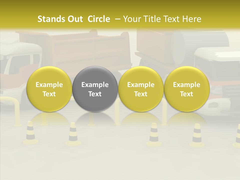 Office Room Table PowerPoint Template