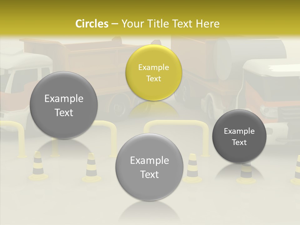 Office Room Table PowerPoint Template