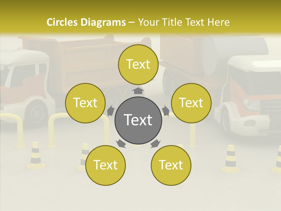 Office Room Table PowerPoint Template
