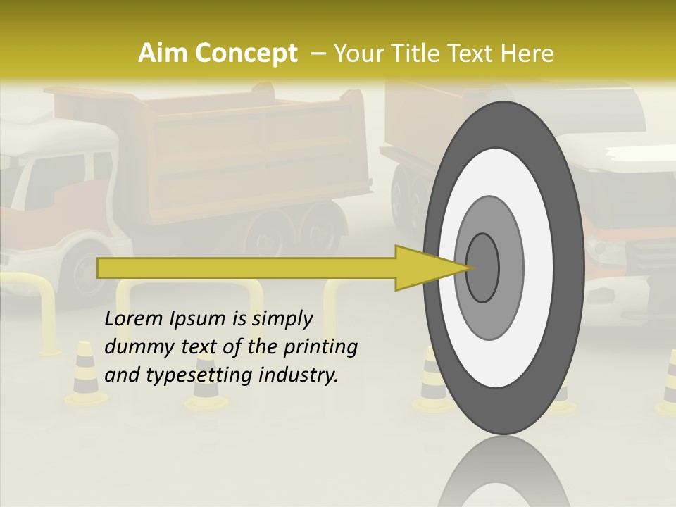 Office Room Table PowerPoint Template