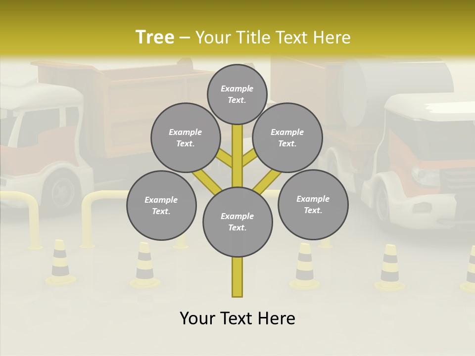 Office Room Table PowerPoint Template
