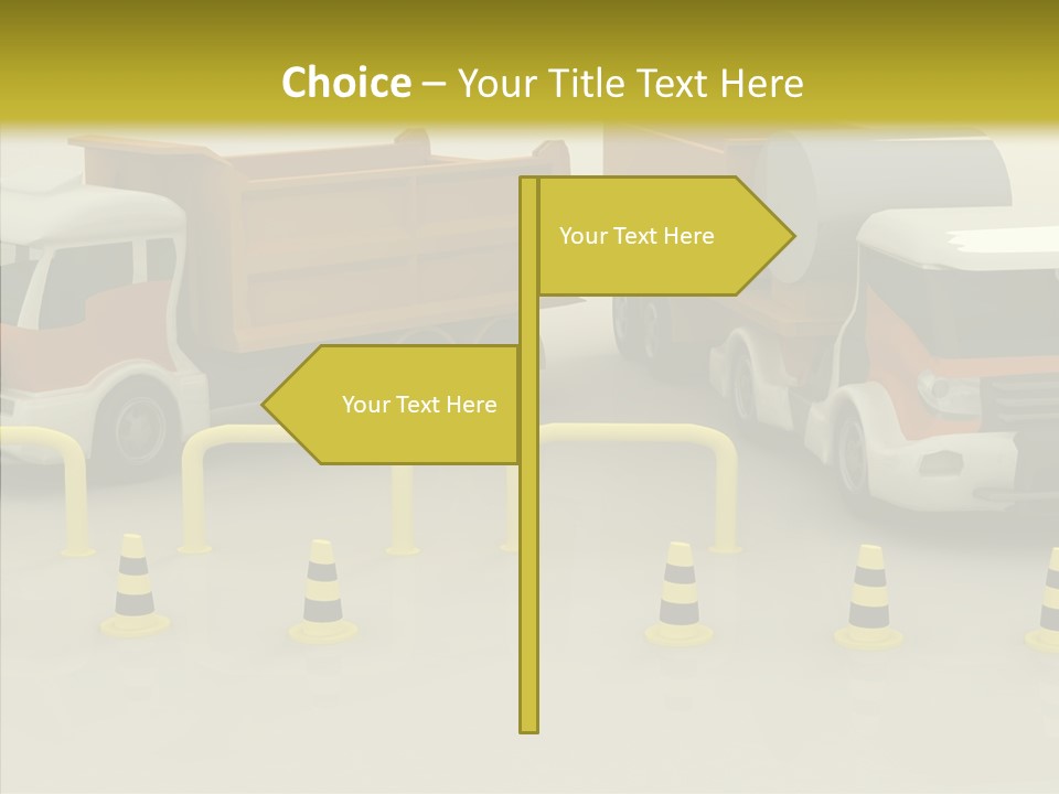 Office Room Table PowerPoint Template
