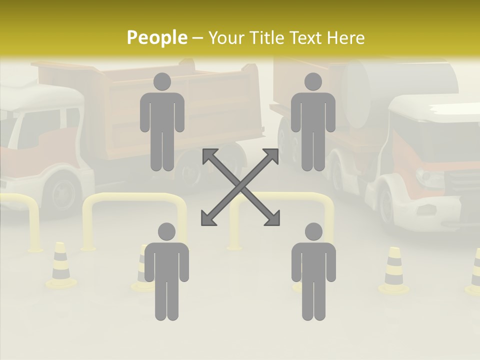 Office Room Table PowerPoint Template