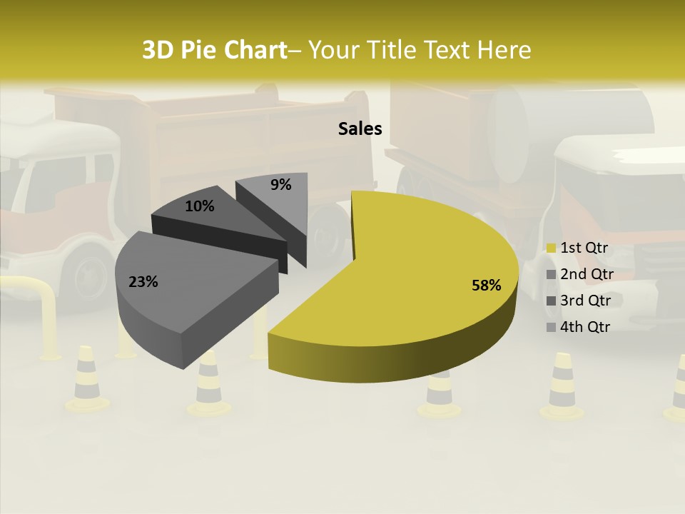 Office Room Table PowerPoint Template