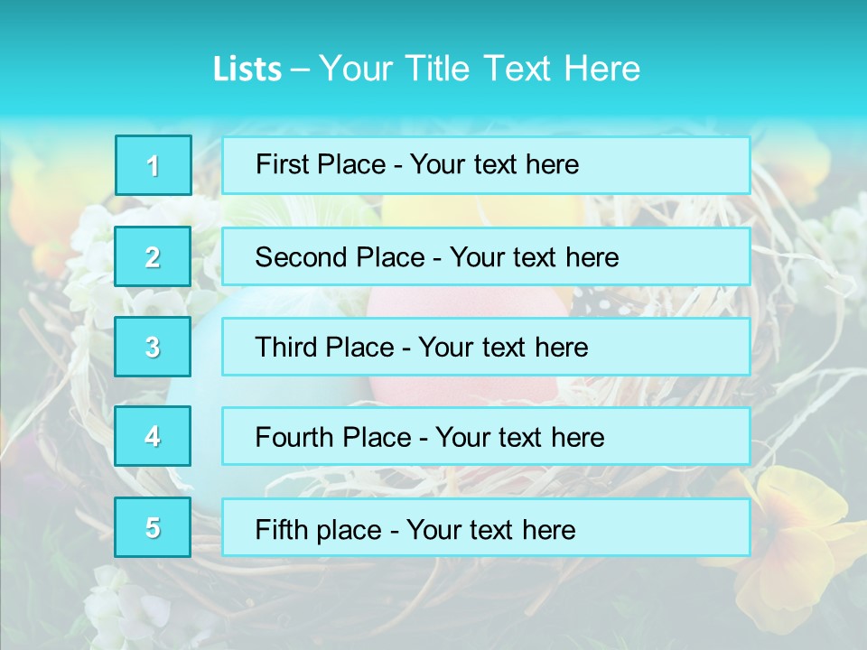 Selective Yellow Ingredient PowerPoint Template