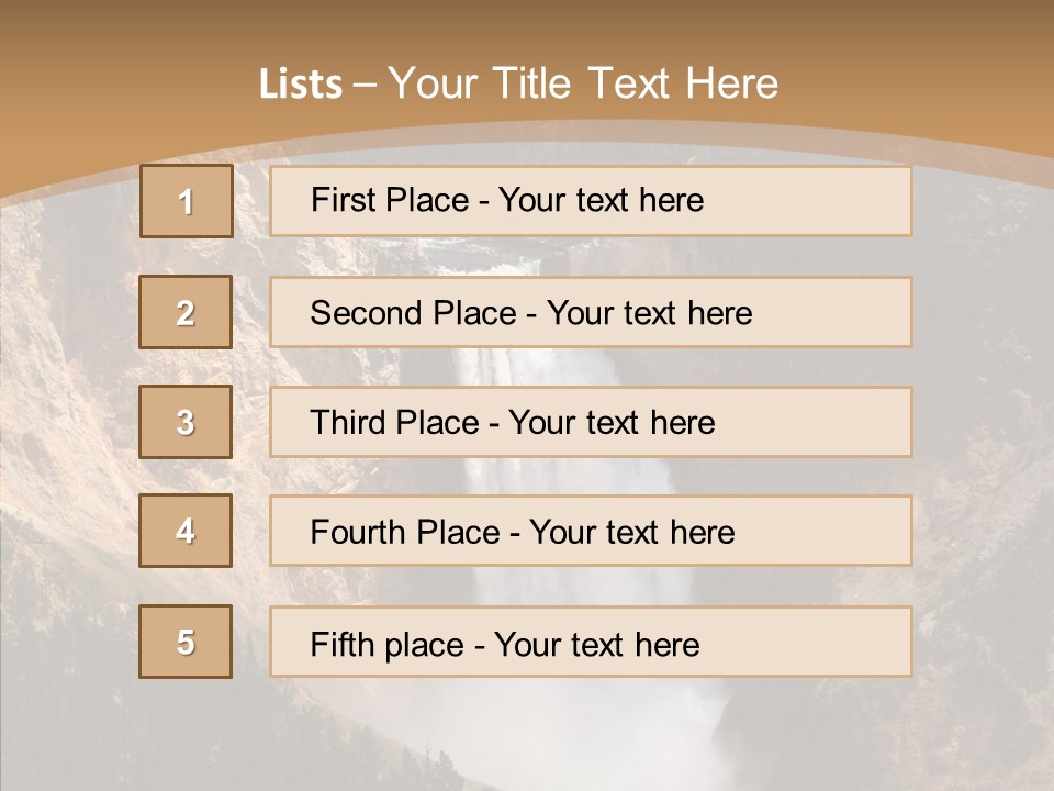Water Famous Destination PowerPoint Template