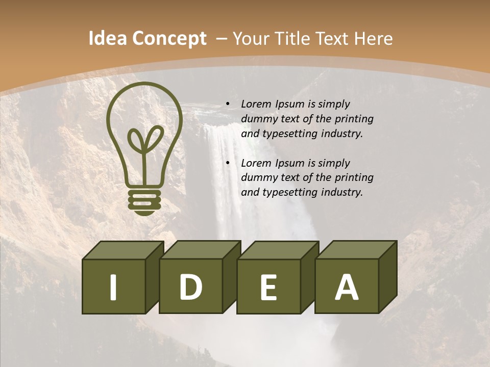 Water Famous Destination PowerPoint Template