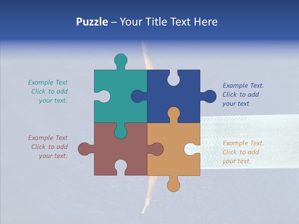 Fly Happy Water PowerPoint Template