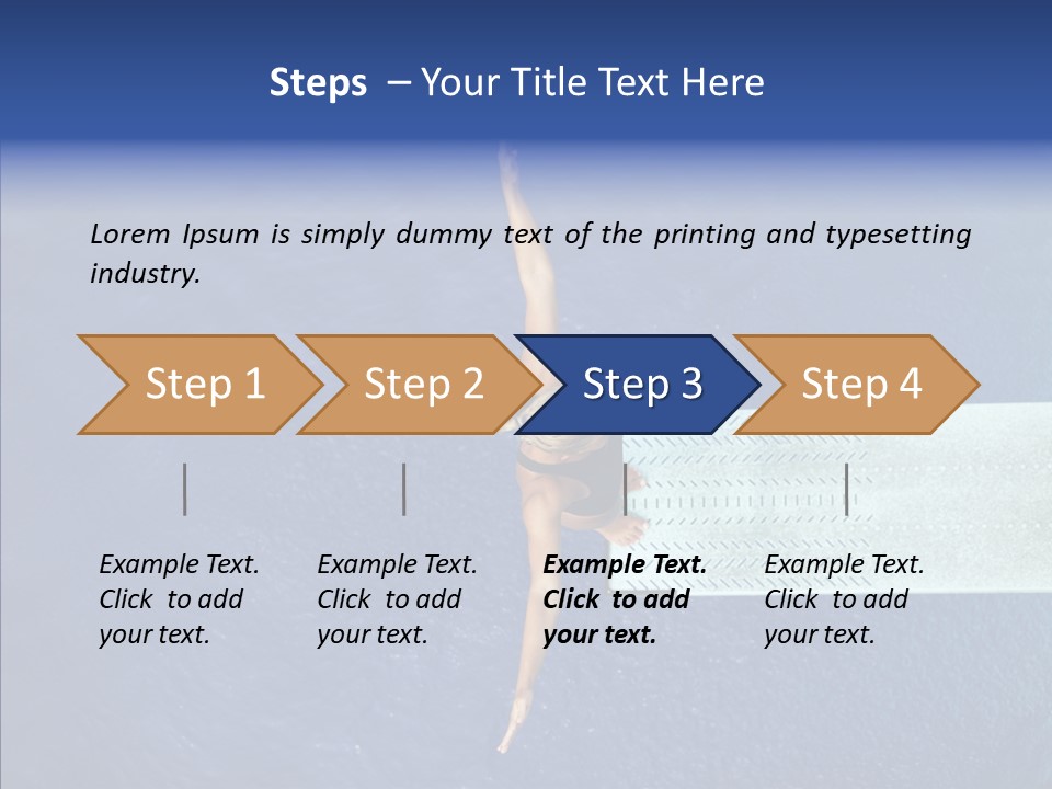 Fly Happy Water PowerPoint Template
