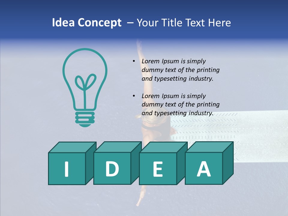 Fly Happy Water PowerPoint Template