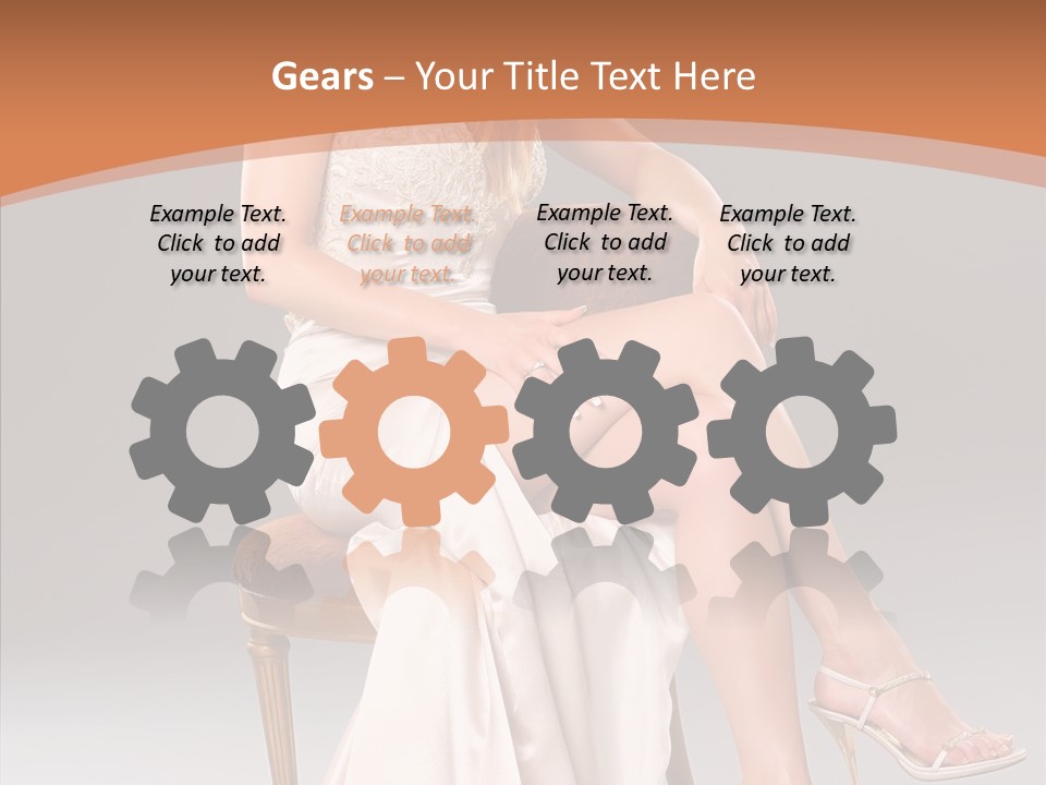 Background Woman Wedding PowerPoint Template