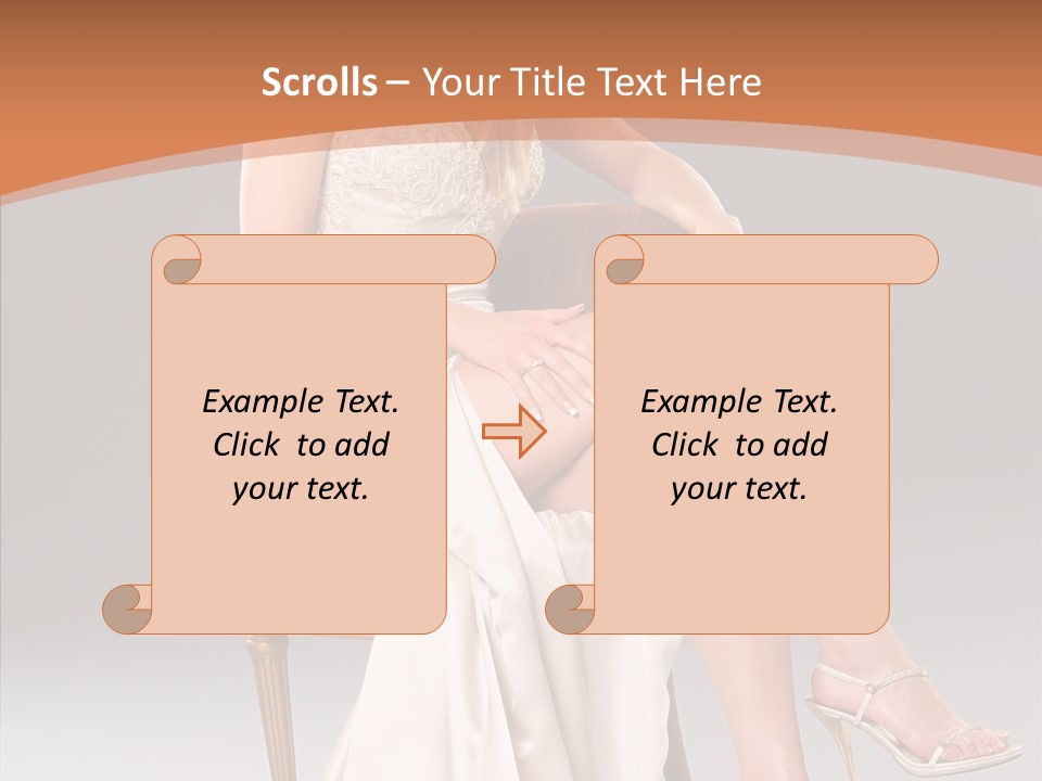 Background Woman Wedding PowerPoint Template