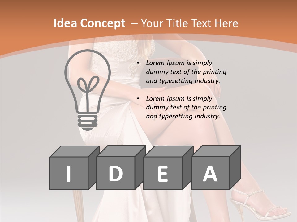 Background Woman Wedding PowerPoint Template