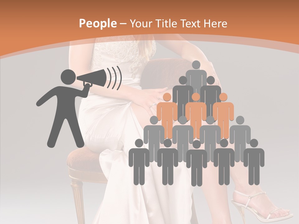Background Woman Wedding PowerPoint Template