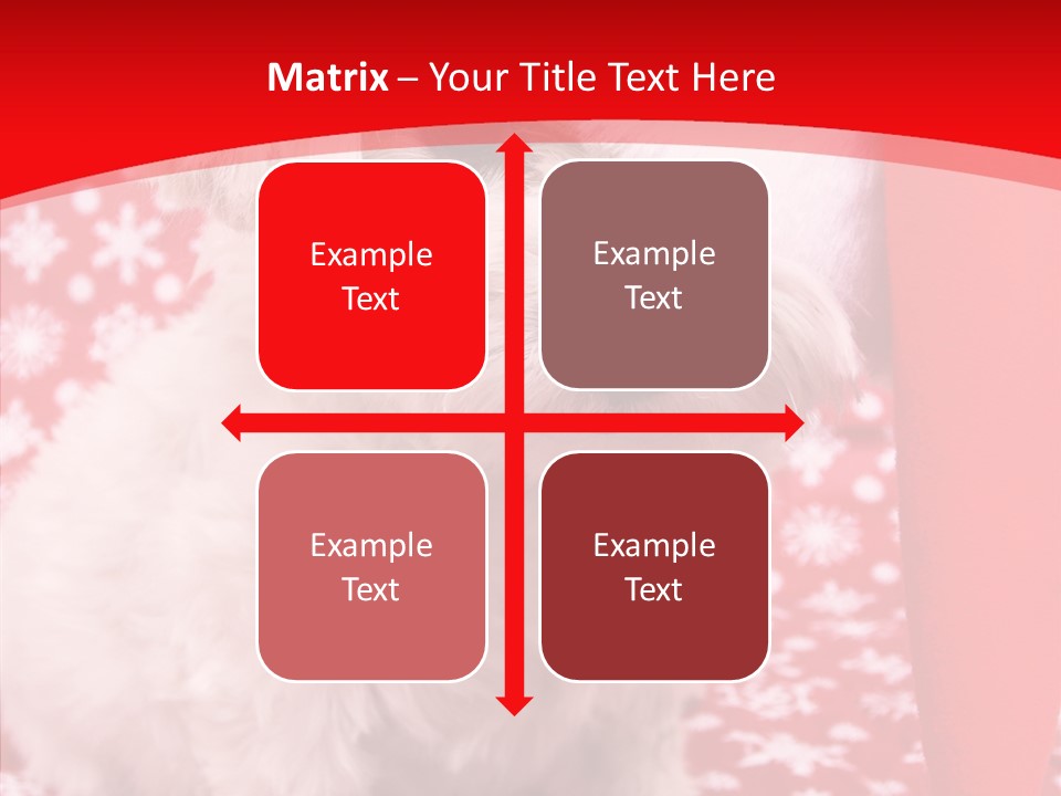 White Pup Hat PowerPoint Template