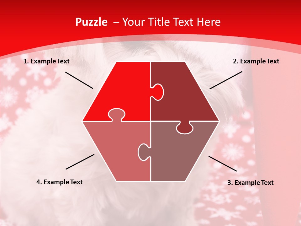 White Pup Hat PowerPoint Template