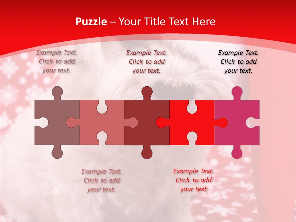 White Pup Hat PowerPoint Template