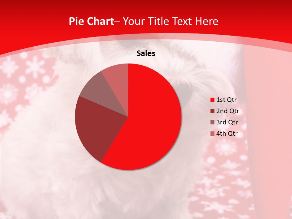 White Pup Hat PowerPoint Template