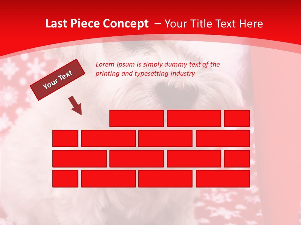 White Pup Hat PowerPoint Template