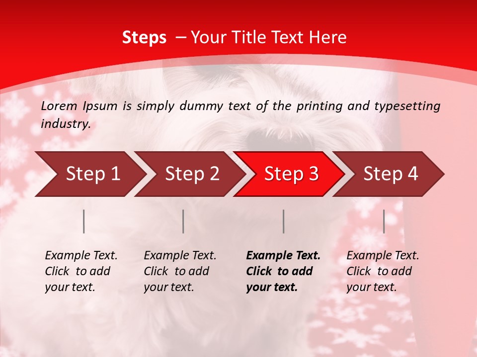 White Pup Hat PowerPoint Template