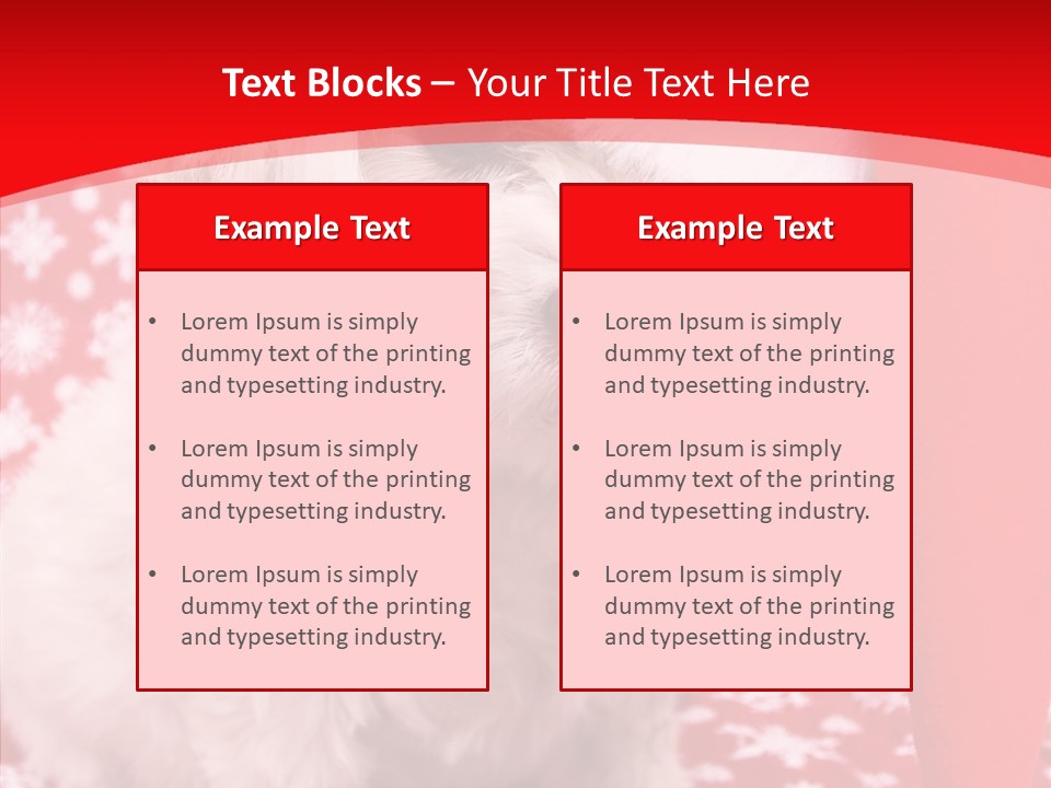 White Pup Hat PowerPoint Template
