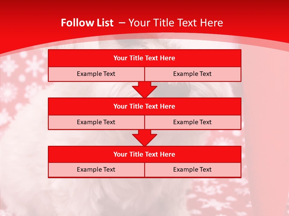 White Pup Hat PowerPoint Template