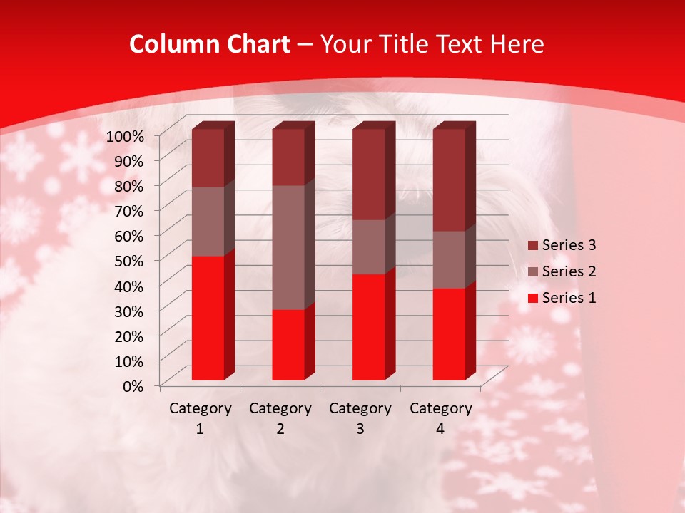 White Pup Hat PowerPoint Template