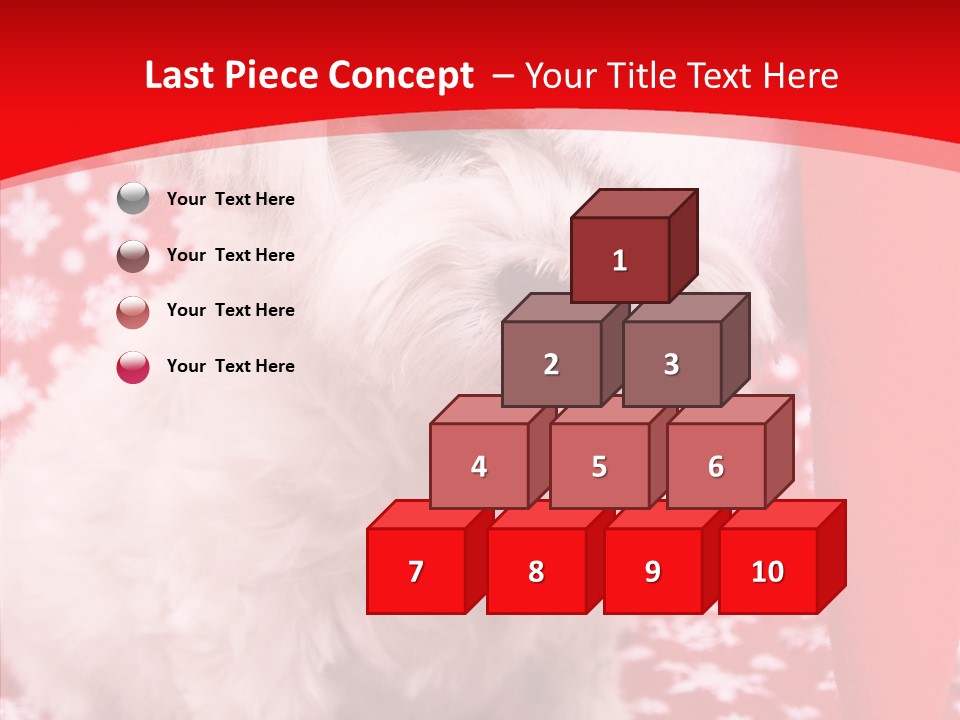 White Pup Hat PowerPoint Template