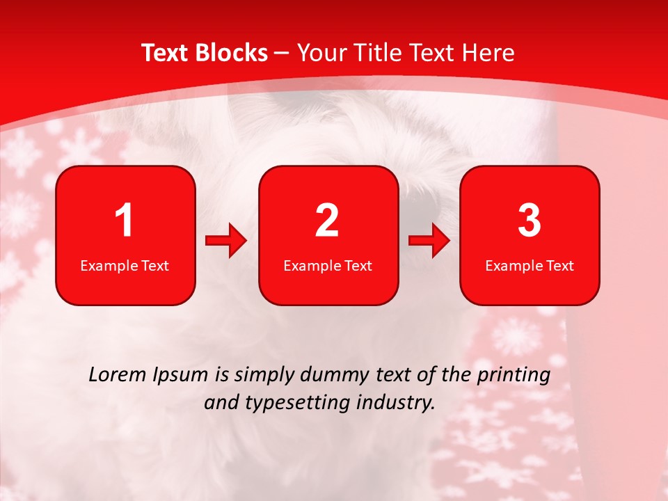 White Pup Hat PowerPoint Template