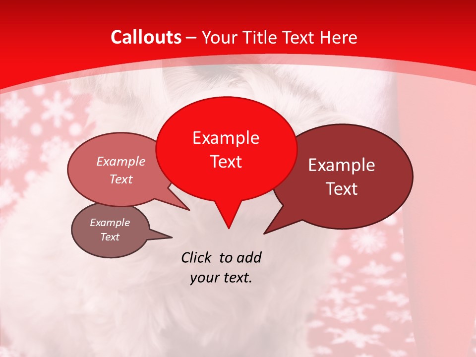 White Pup Hat PowerPoint Template