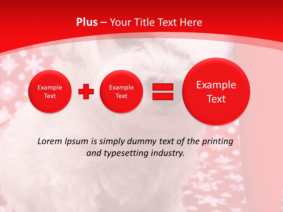White Pup Hat PowerPoint Template